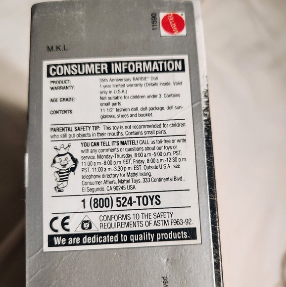 ❗️SOLD❗Barbie 35th Anniversary | 1993 Original 1959 Special Edition Reproduction - Picture 5 of 6